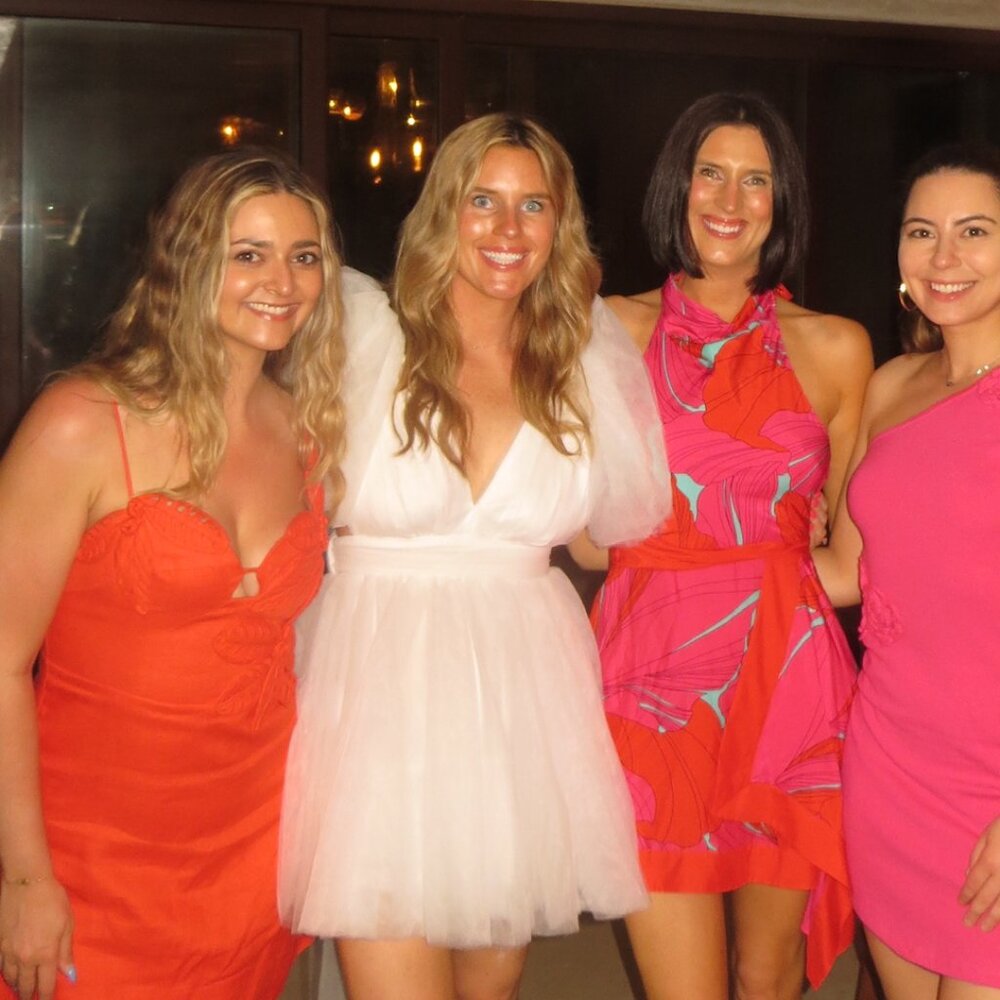 MABLE Tulle Bridal/Bachelorette White Dress - Bow in Back Size Small